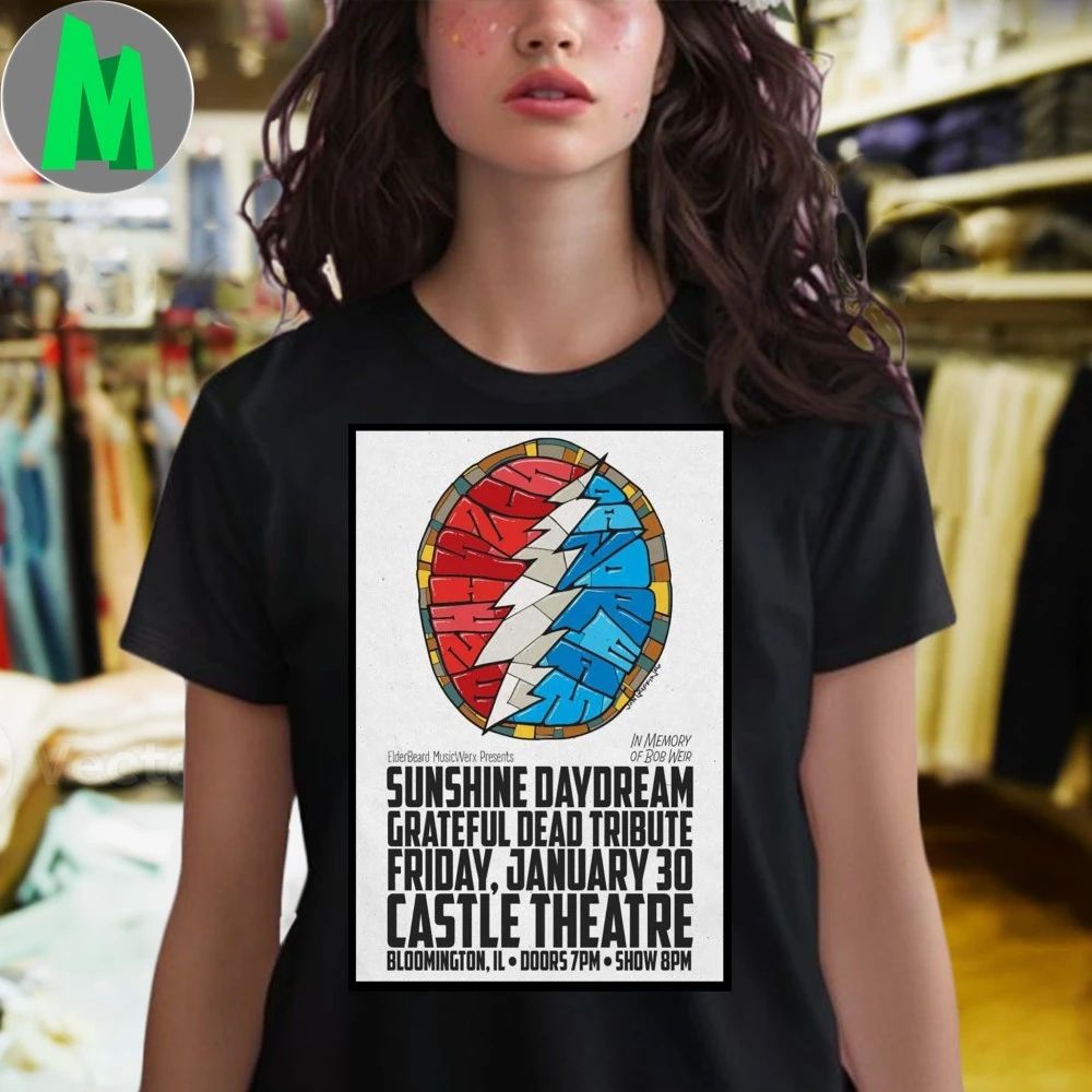 Original Sunshine Daydream The Castle Theatre Jan 30 2026 Poster Shirt