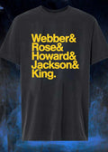 Historic Basketball Legends Webber Rose Howard Jackson King Team T-Shirt