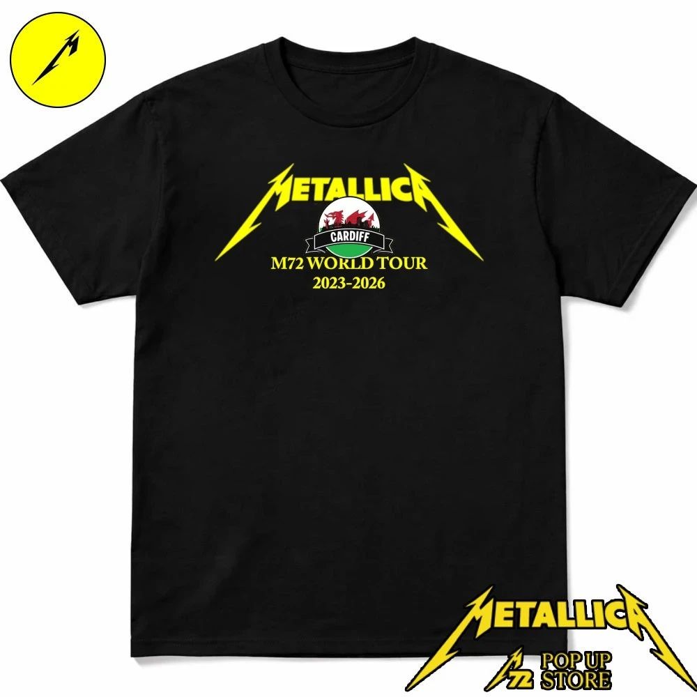 Metallica Pop-Up Store Cardiff T-Shirt – Metallica Cardiff Pop-Up Shop T-Shirt
