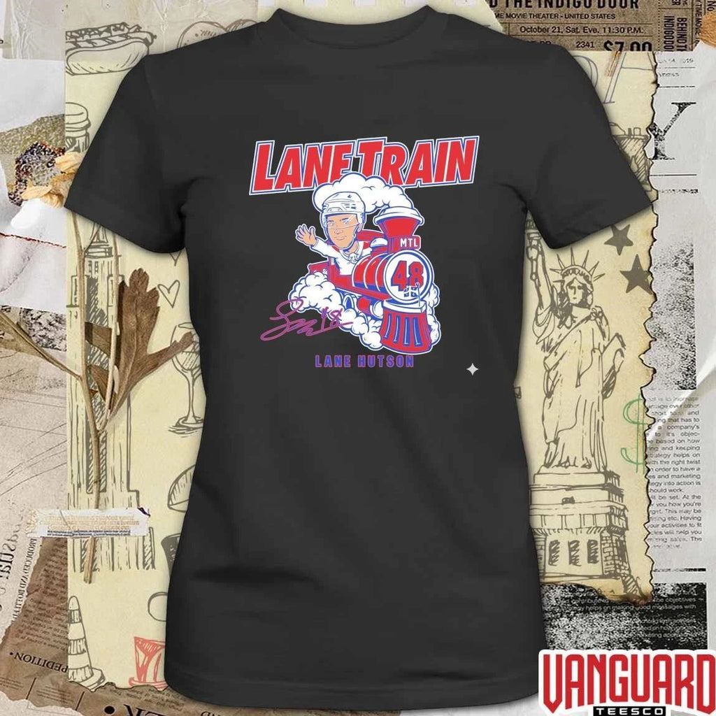 Lane Hutson Lane Train Signature Montreal Canadiens 2026 NHL Hockey t-shirt