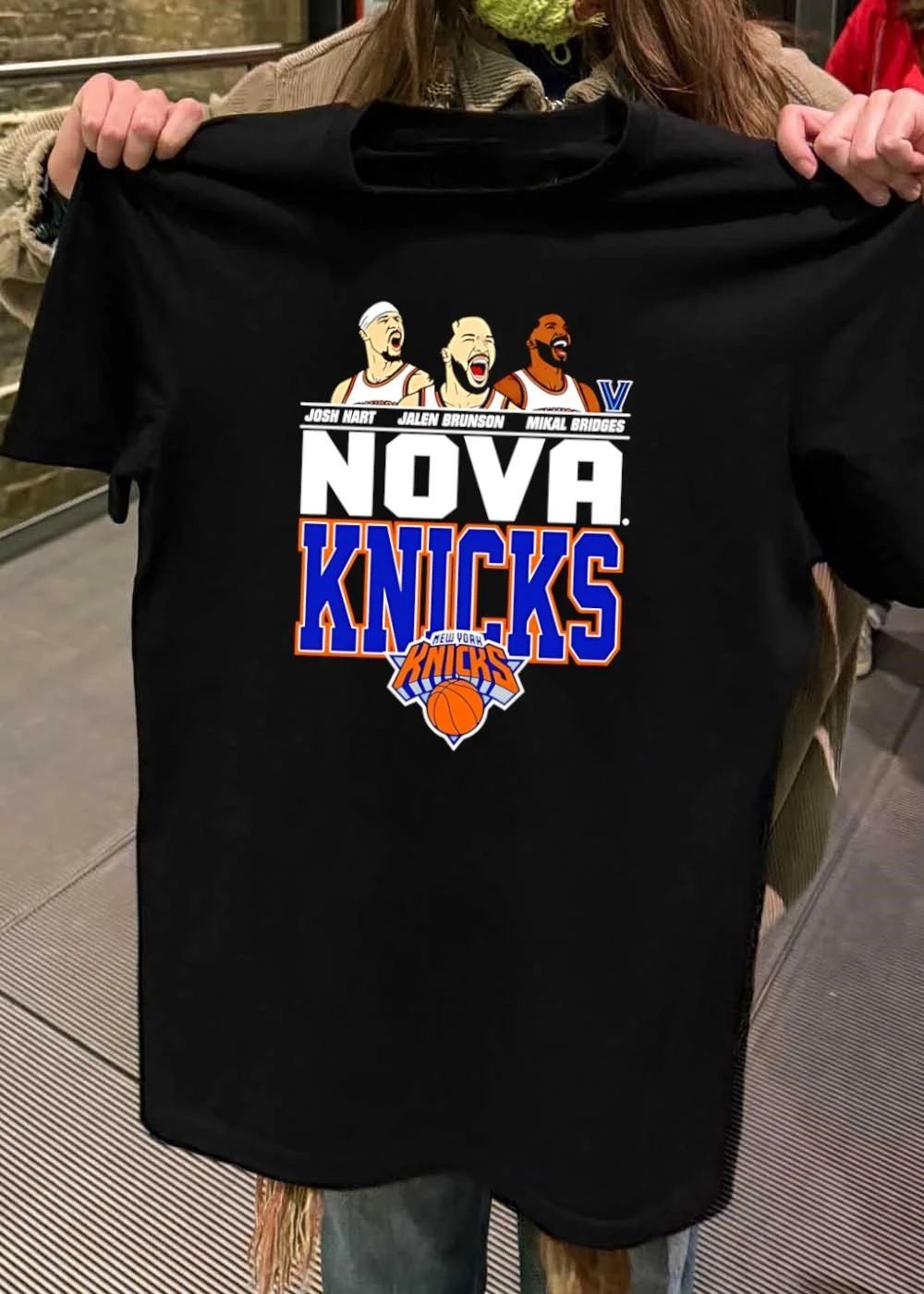 Nova Knicks Villanova Josh Hart Jalen Brunson Mikal Bridges Basketball shirt