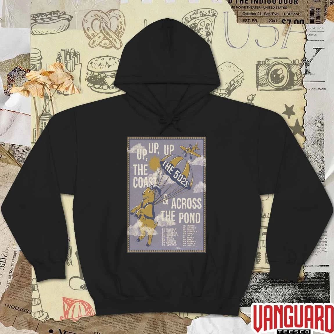 The 502s Up, Up Up The Coast And Across The Pond 2026 Tour Poster t-shirt