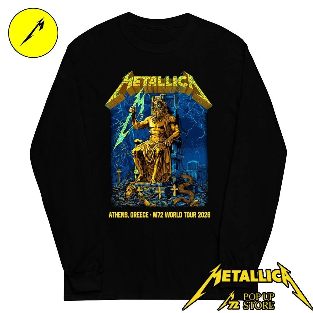 Metallica M72 Athens Pop-Up Shop Greece At Olympic Stadium May 9, 2026 M72 World Tour 2026 by Revolverdart Shirt