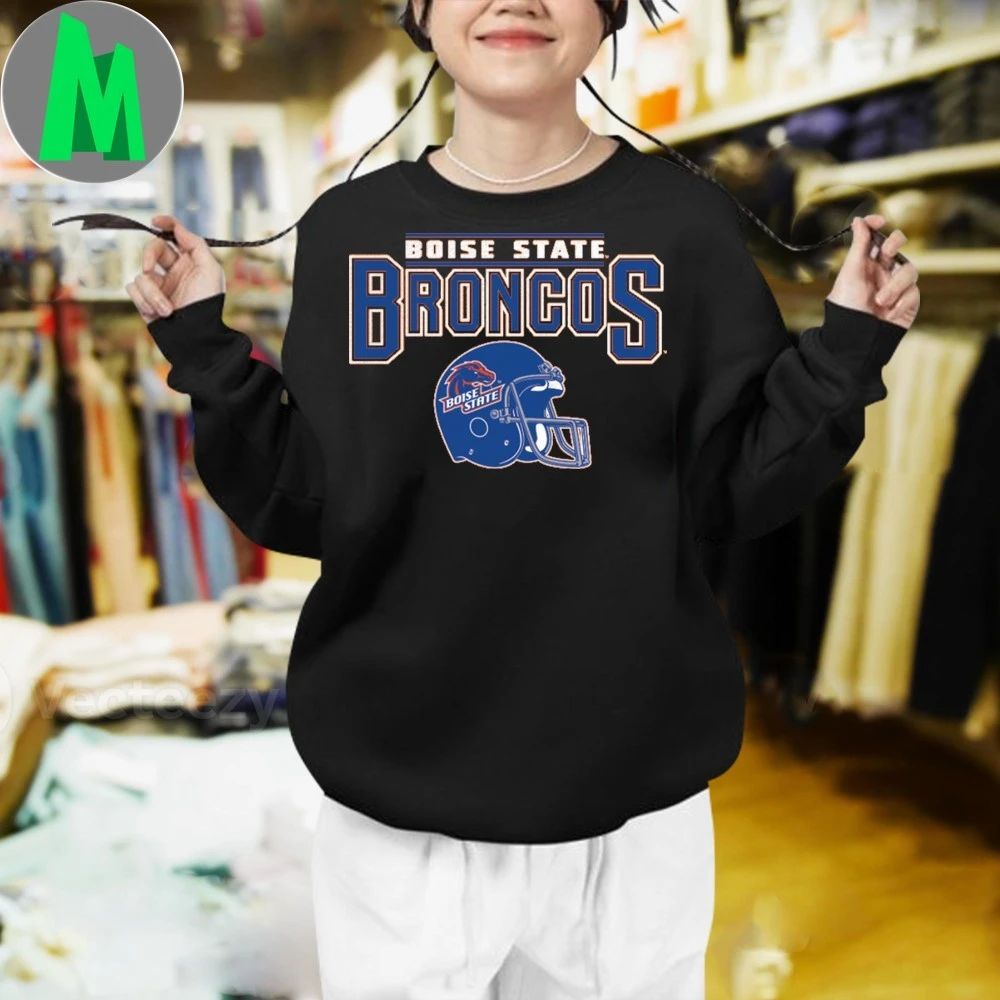 Boise State Broncos Football Helmet Shirt