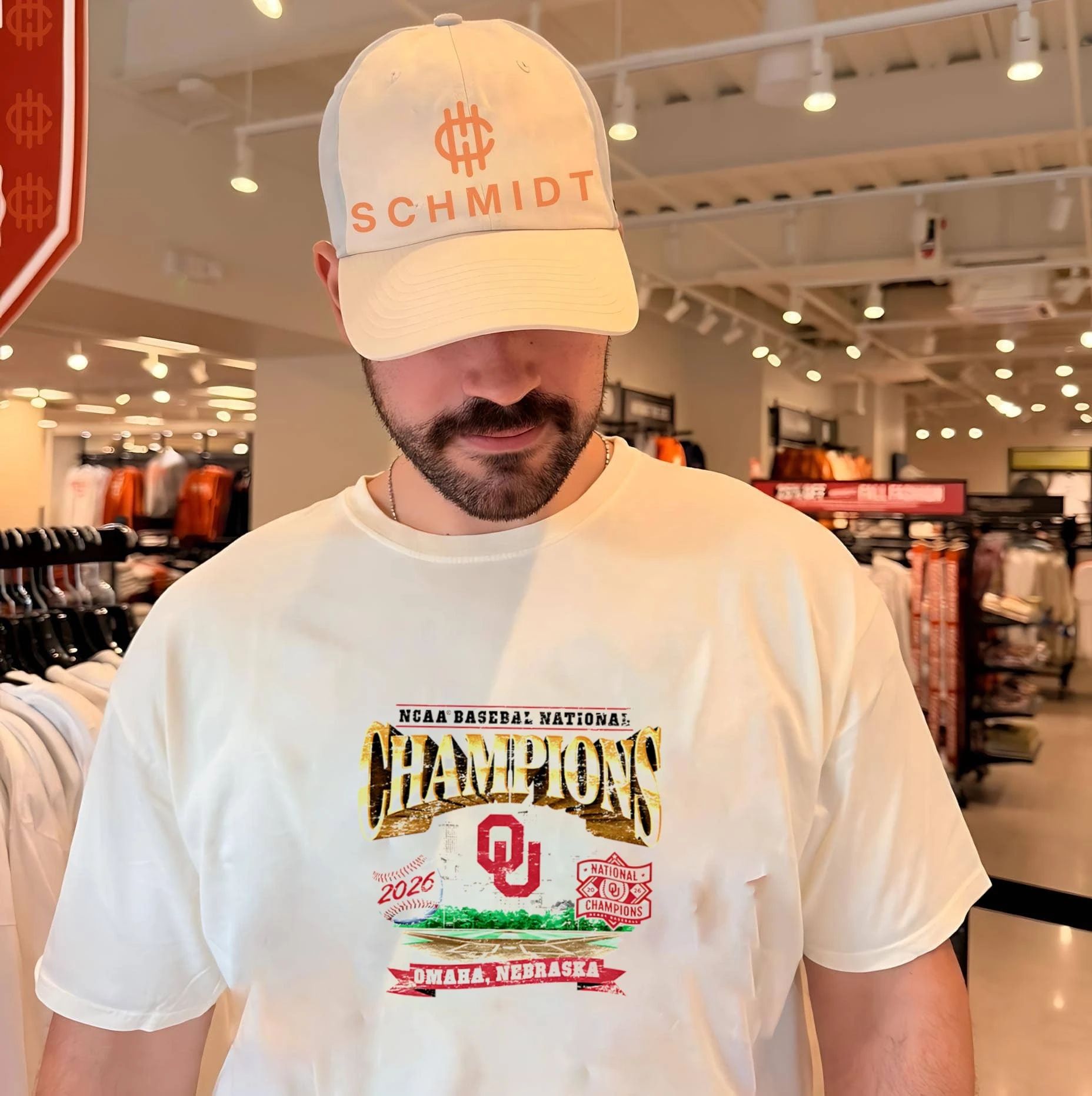 Oklahoma Baseball 2026 NCAA MCWS National Champions Ivory shirt