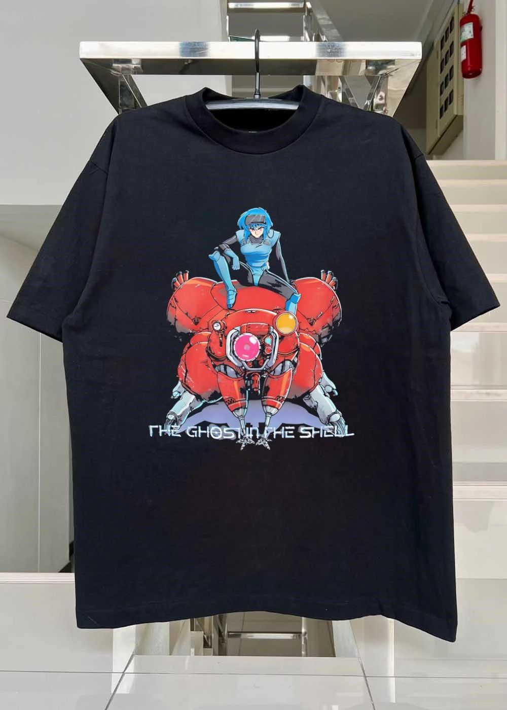 2020 Shirow Masamune Kodansha The Ghost in the Shell Major Motoko Kusanagi on Tachikoma T-Shirt