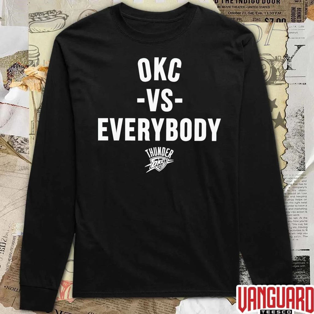 OKC Vs Everybody Oklahoma City Thunder 2026 NBA Playoffs Basketball t-shirt