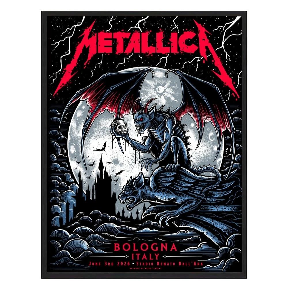 Poster Metallica Bologna