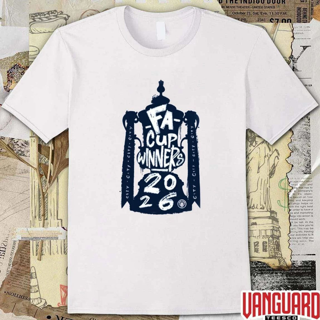 Manchester City Fa Cup Pop Up Tee 2026 Winners t-shirt