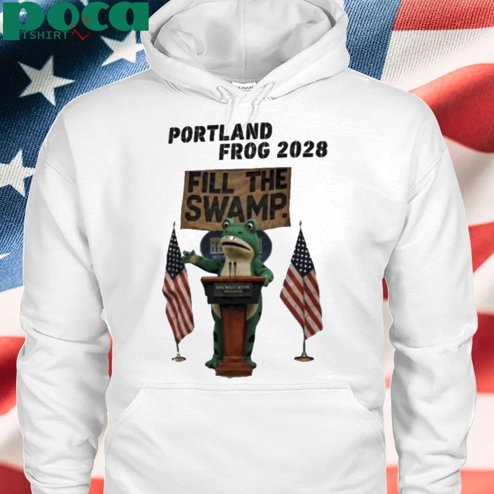 Viral Portland Frog 2028 Fill The Swamp Shirt