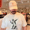 Liberty Unleashed Statue of Liberty Molotov Cocktail shirt