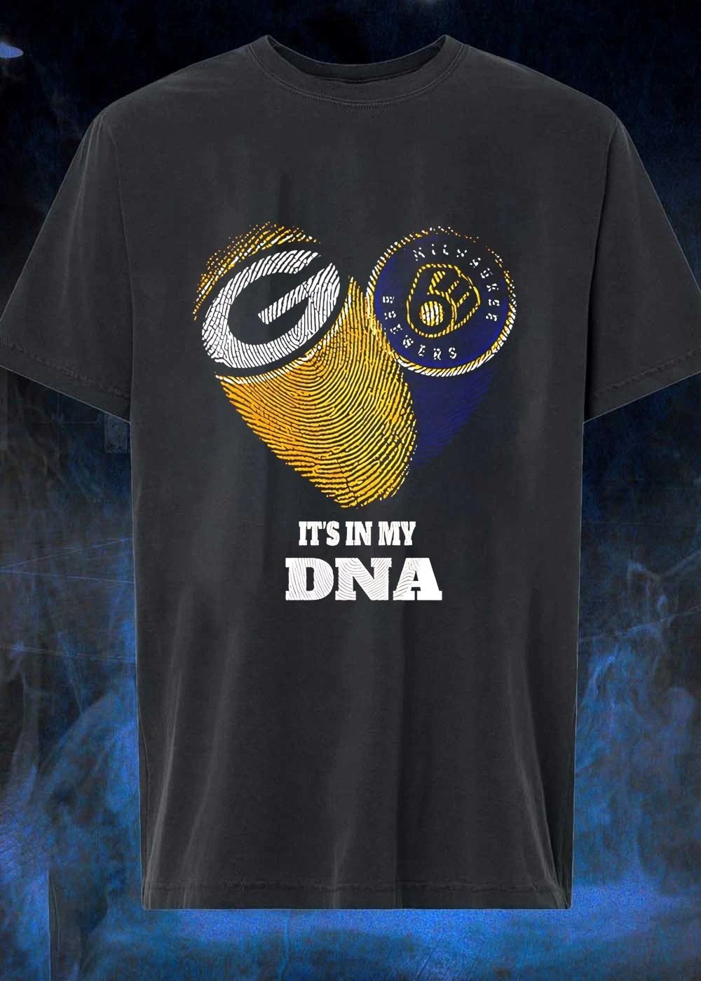 It Is in My DNA Green Bay Packers Milwaukee Brewers Shirt