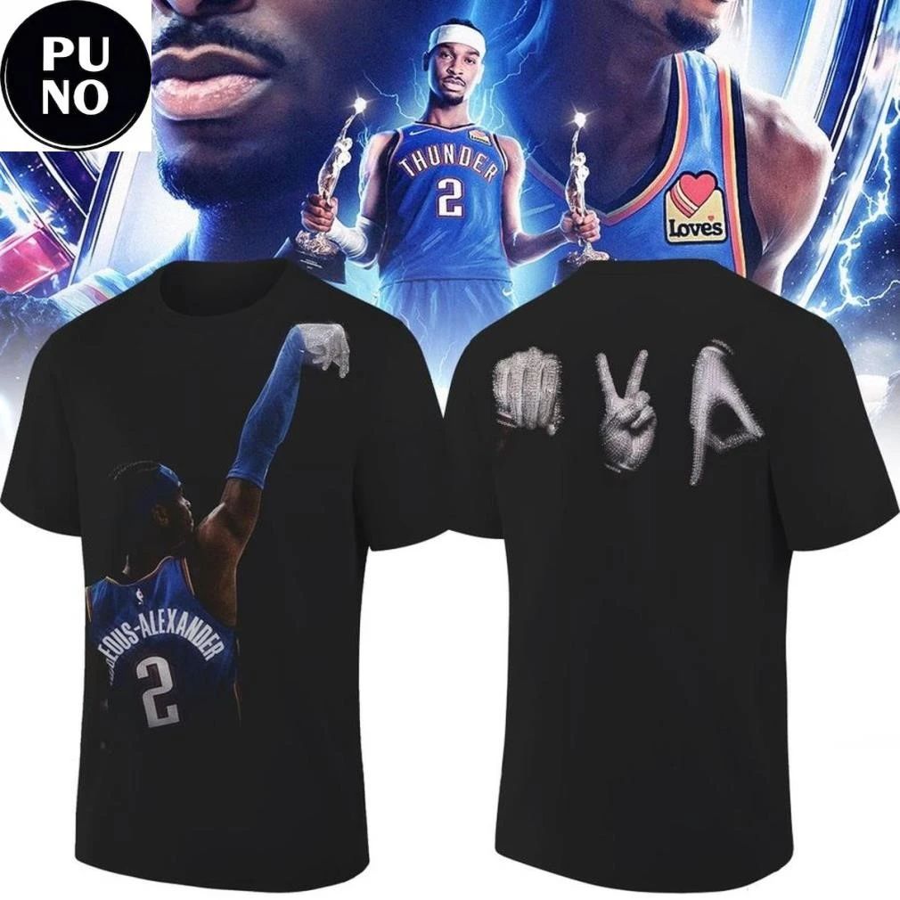 Oklahoma City Thunder Shai Gilgeous-Alexander MVP 2026 Shirt