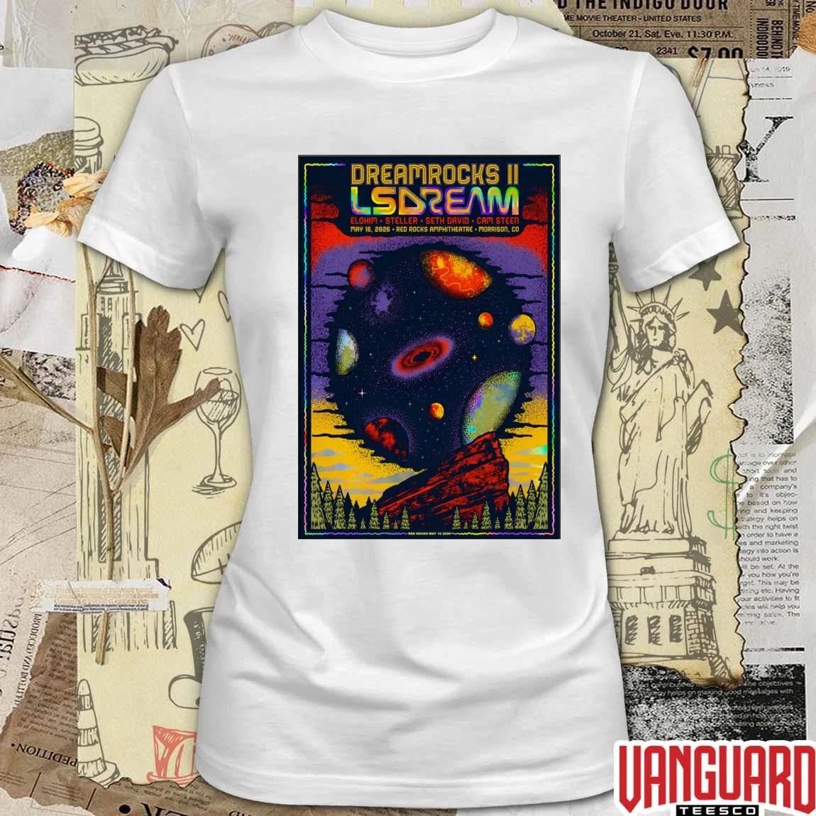LSDREAM Pop-Up Shop Poster May 16 2026 Red Rocks Amphitheatre In Morrison CO t-shirt