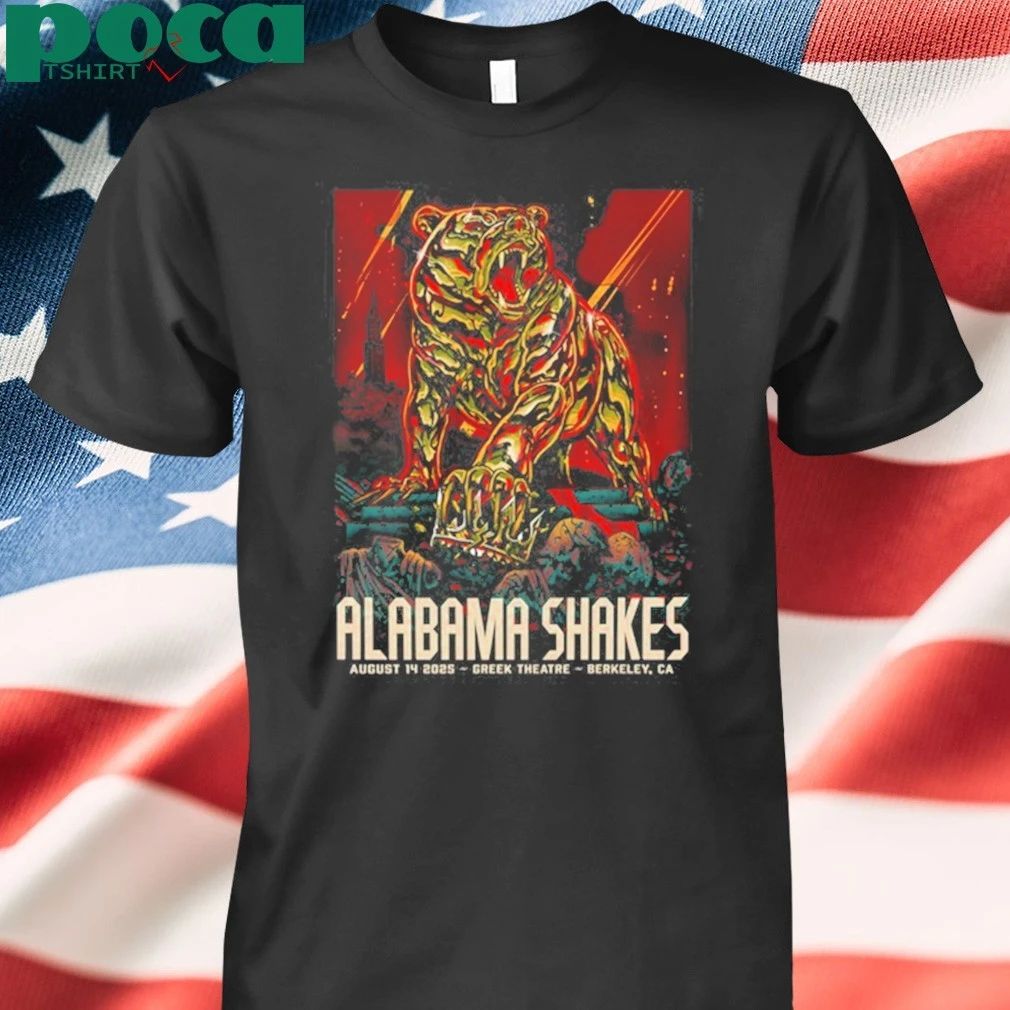 The Greek Theatre-U.C Berkeley in Berkeley, CA August 14 2025 Alabama Shakes shirt
