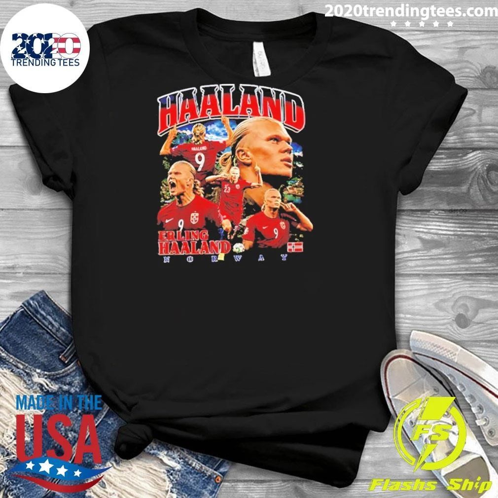 Erling Haaland World Cup 2026 Collage 90s Bootleg Shirt