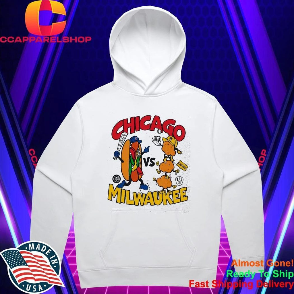 Chicago Milwaukee Rivalry Carton Hot Dog Shirt
