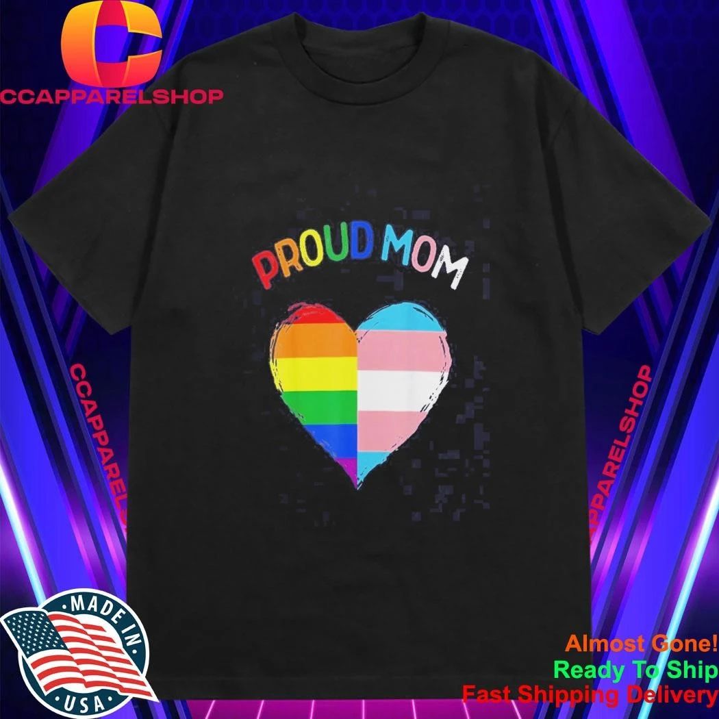 Proud Mom Heart Pride Shirt