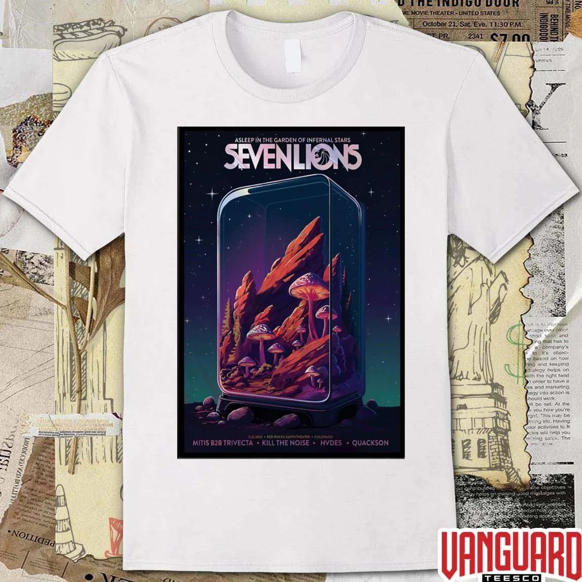 Seven Lions Red Rocks Amphitheatre in Morrison CO May 22 2026 Poster t-shirt
