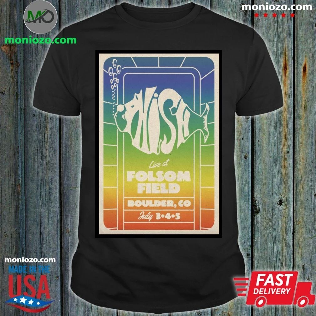 Original Phish On Jul 3-5 2025 In Boulder CO Tour Poster Shirt