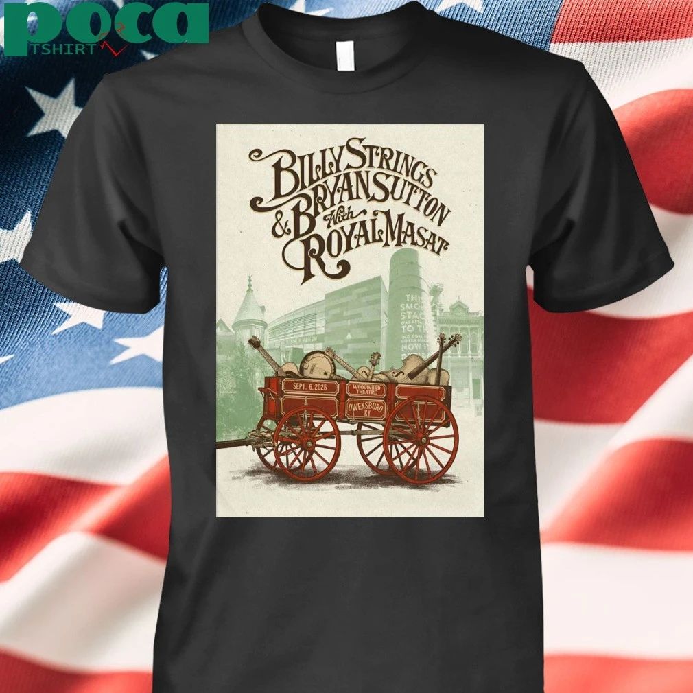 Billy Strings Sept 6 2025 Woodward Theatre Tour Poster T-shirt