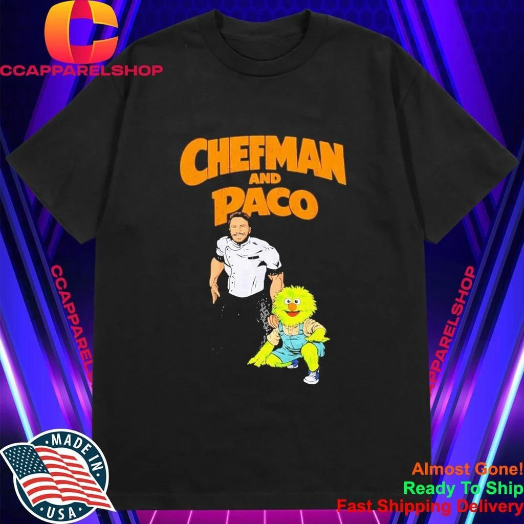 Chefman And Paco Cartoon Mascot Graphic Shirt