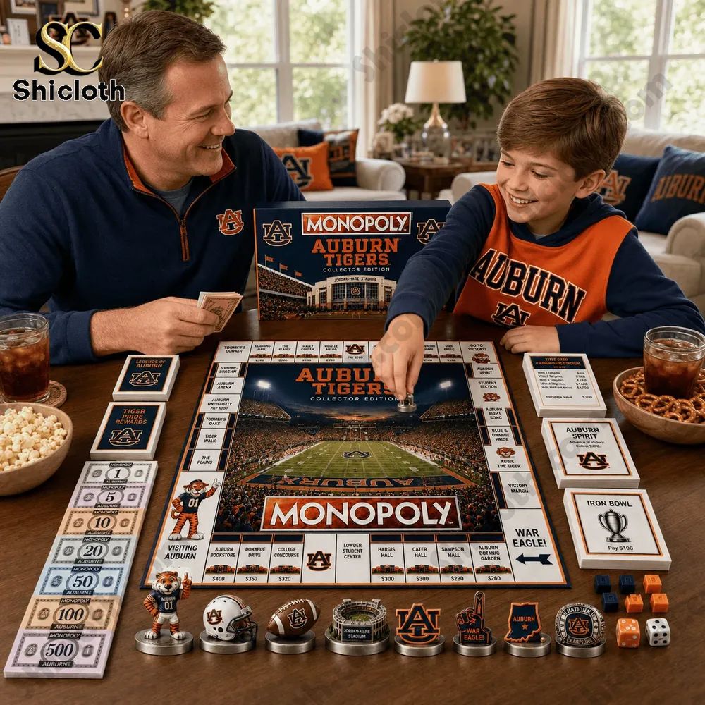 Auburn Tigers Collector Edition Monopoly Board Game