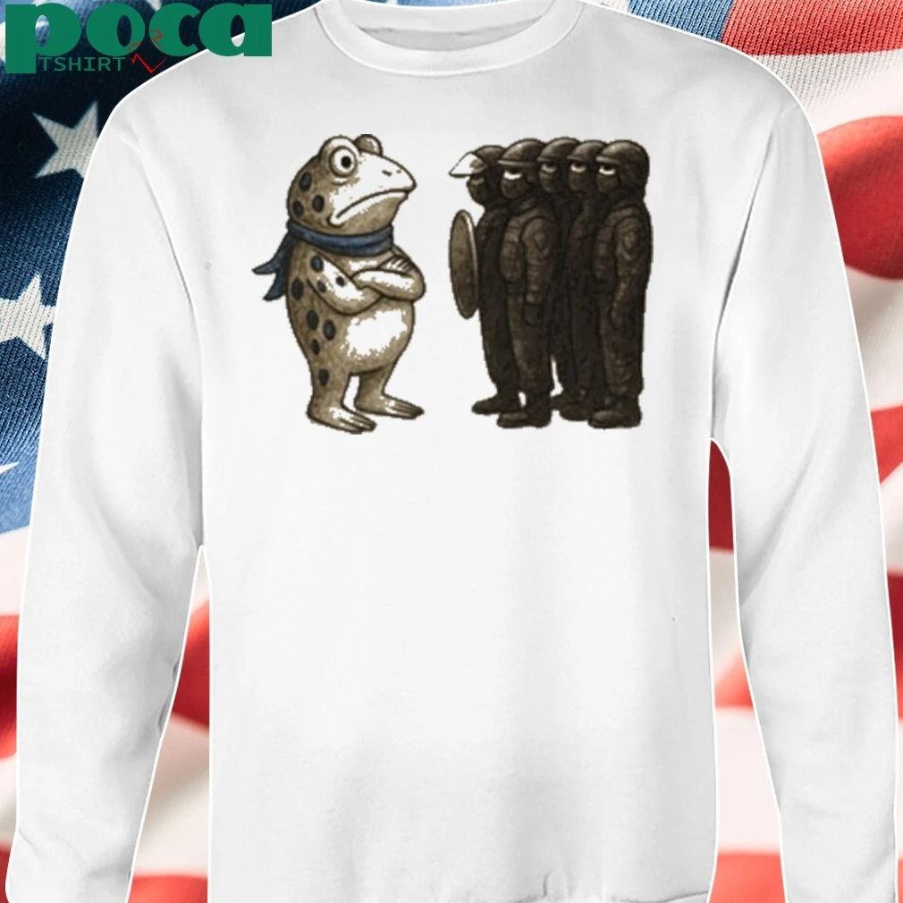 Frogs Against Fascism Portland Frog T-shirt