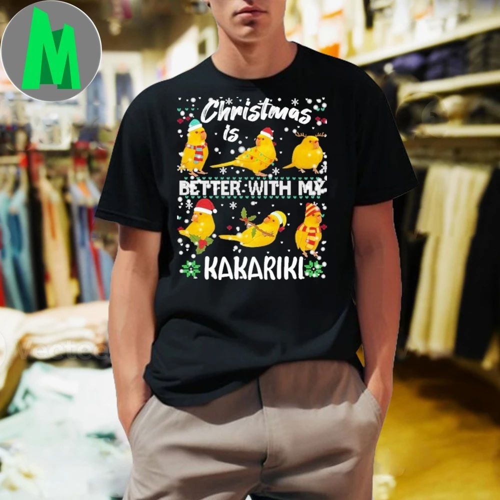 Christmas is better with Kakariki Parrot Shirt