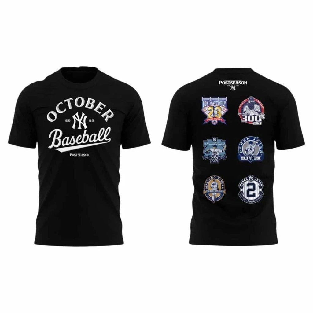 Yankees October Baseball 2025 Shirt