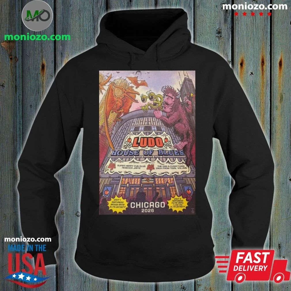 Original Ludo House Of Blues Poster 2026 Chicago T-Shirt