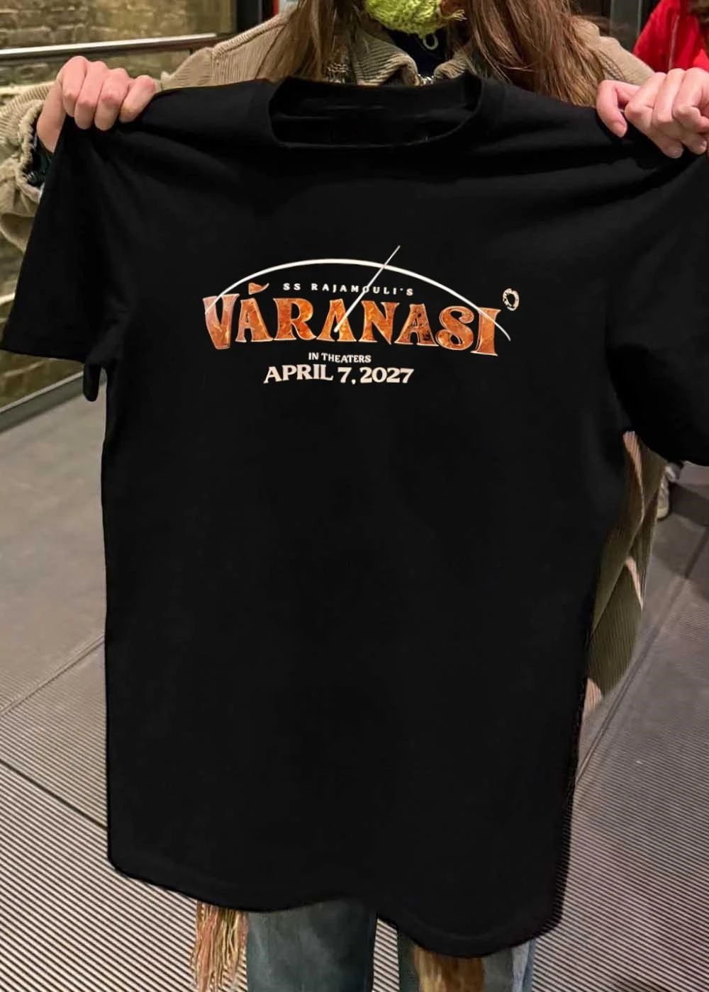 SS Rajamouli Varanasi Release Date Concept Apparel shirt