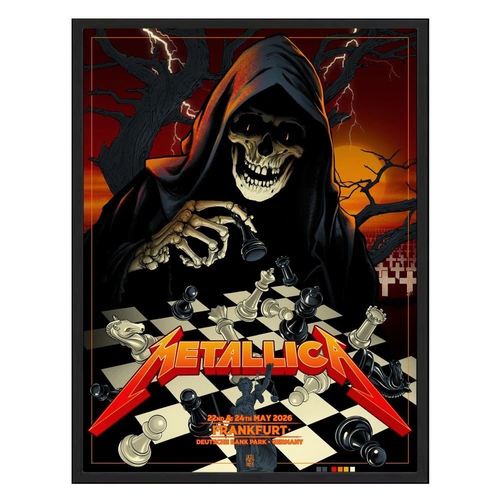 Metallica at Deutsche Bank Park in Frankfurt, Germany, on May 22 and 24, 2026 Poster