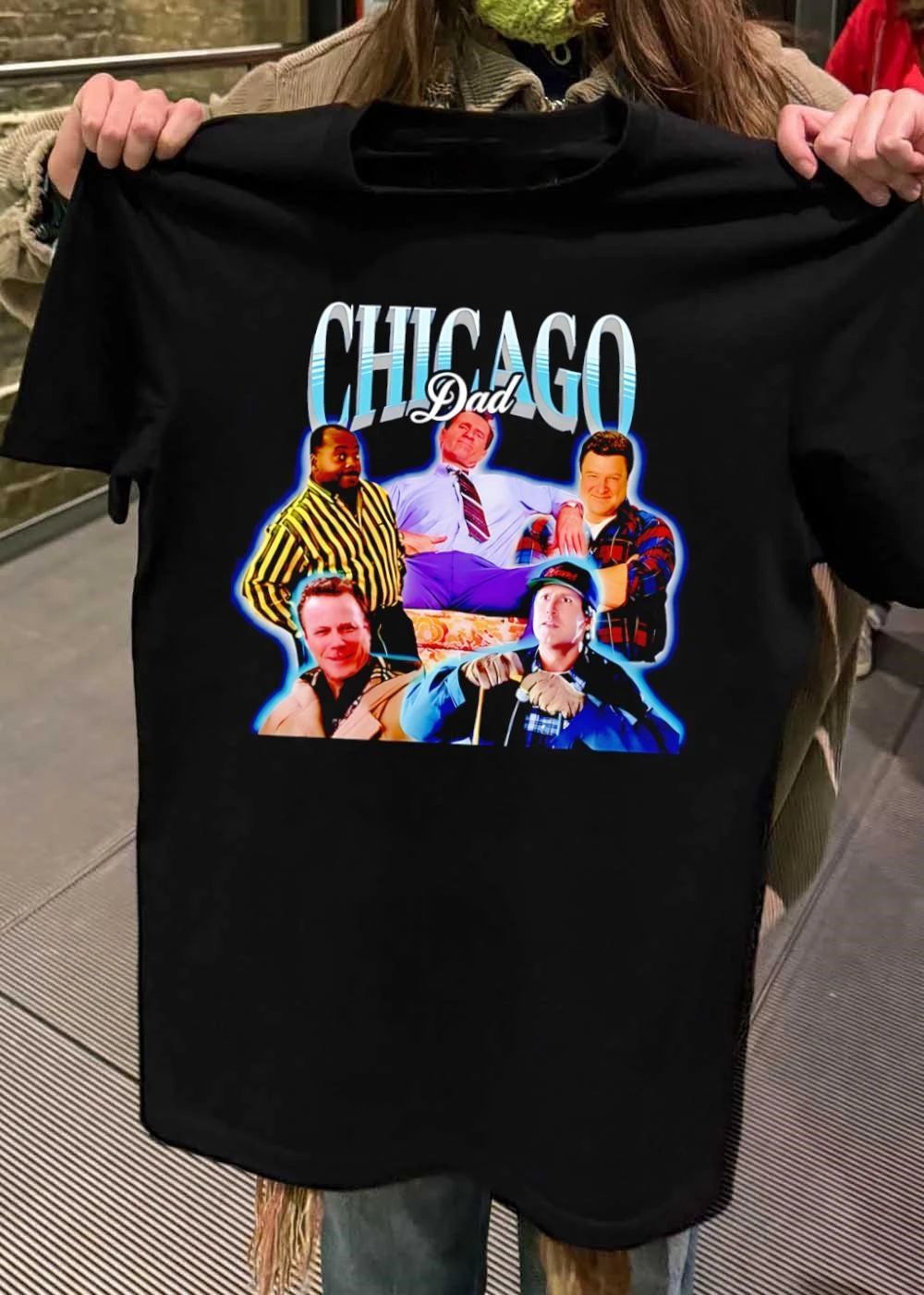 Chicago Dad Retro Cast Character Graphic shirt