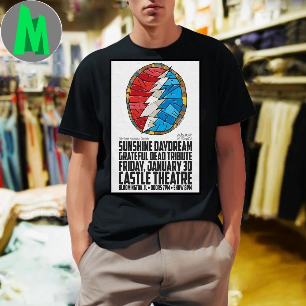 Original Sunshine Daydream The Castle Theatre Jan 30 2026 Poster Shirt