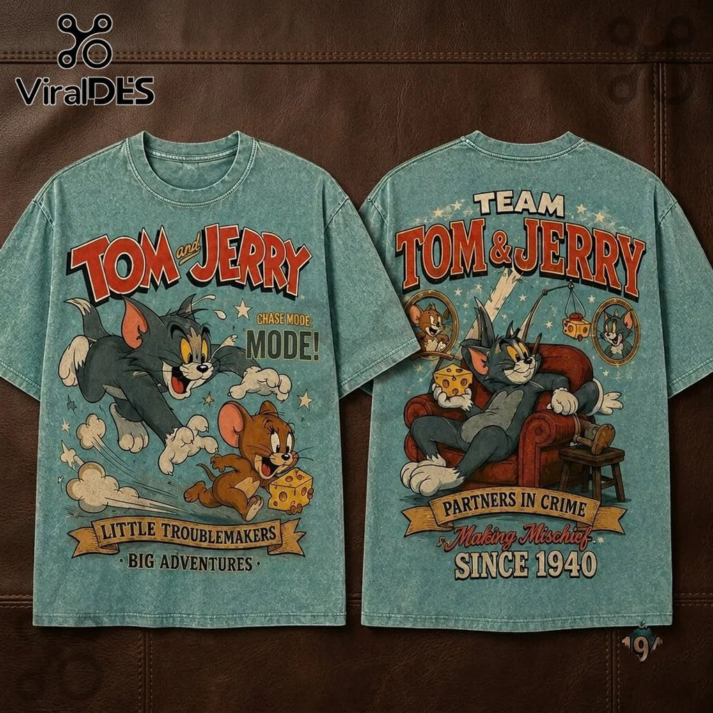 Tom and Jerry 1940 Partners in Crime T-Shirt