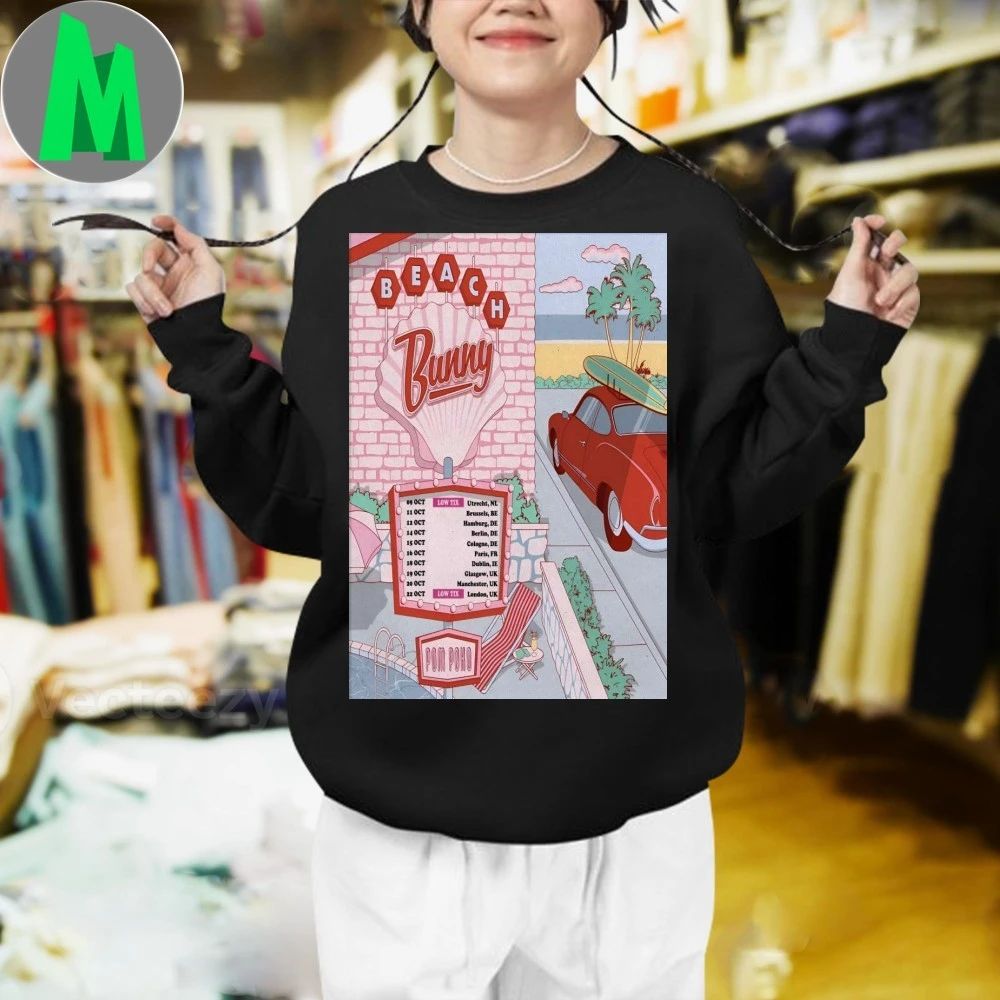 Beach Bunny UK-EU Tour 2025 Poster Shirt