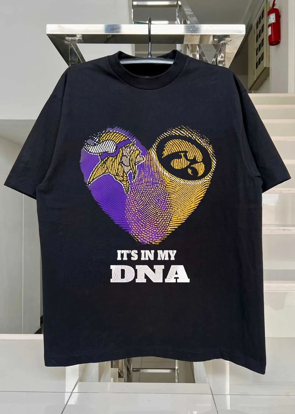 Minnesota Vikings Iowa Hawkeyes It Is in My DNA Minnesota Vikings Iowa Hawkeyes T-Shirt