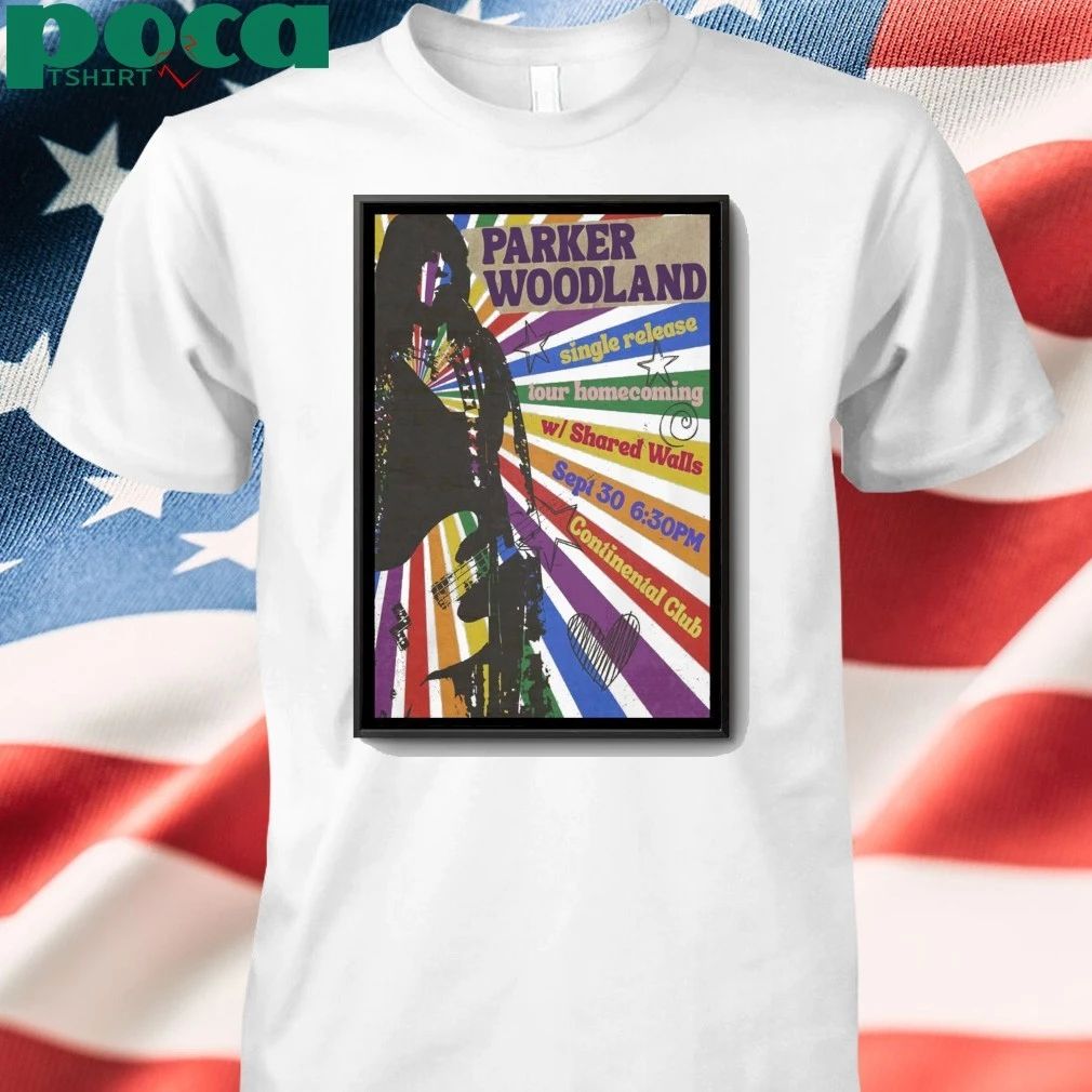 Parker Woodland Continental Club Austin Sept 30 2025 Poster shirt