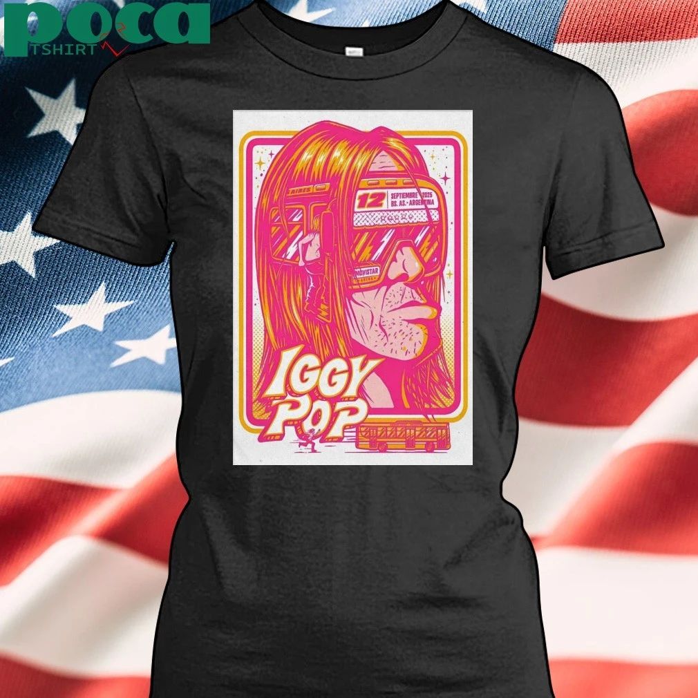 Iggy Pop At Movistar Arena On Sep 12 2025 Poster T-shirt