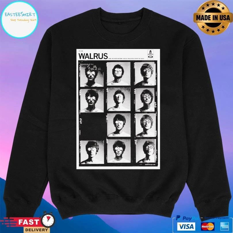 I Am The Walrus 1968 Richard Avedon Social Recluse And Spirit Of Ages T-shirts