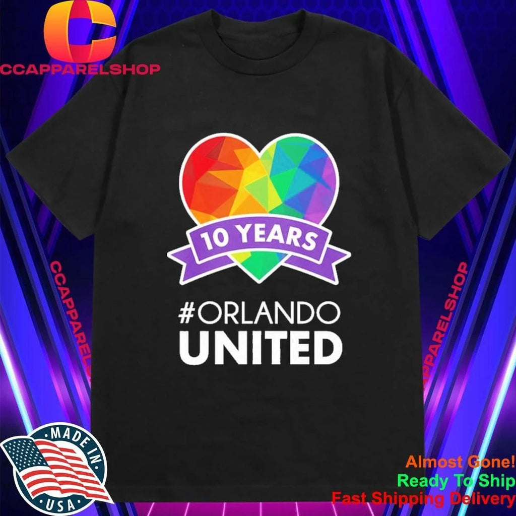 10 Years Orlando United Pride Shirt