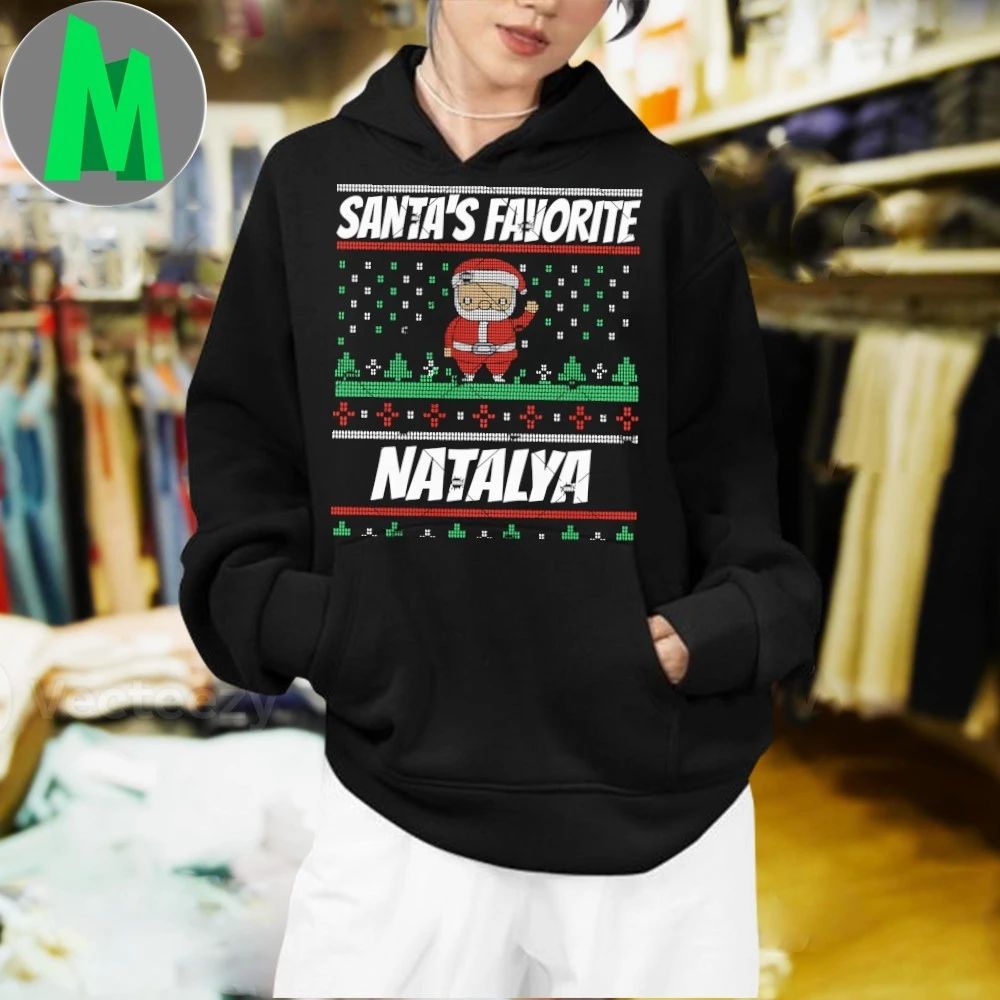 Original Santa’s Favorite Natalya Christmas Natalya Name T-Shirt