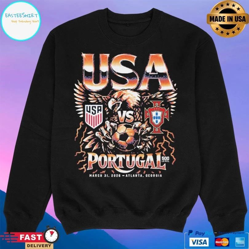 USA Usmnt Vs Portugal 2026 Match Up March 31 2026 Atlanta Georgia T-shirts