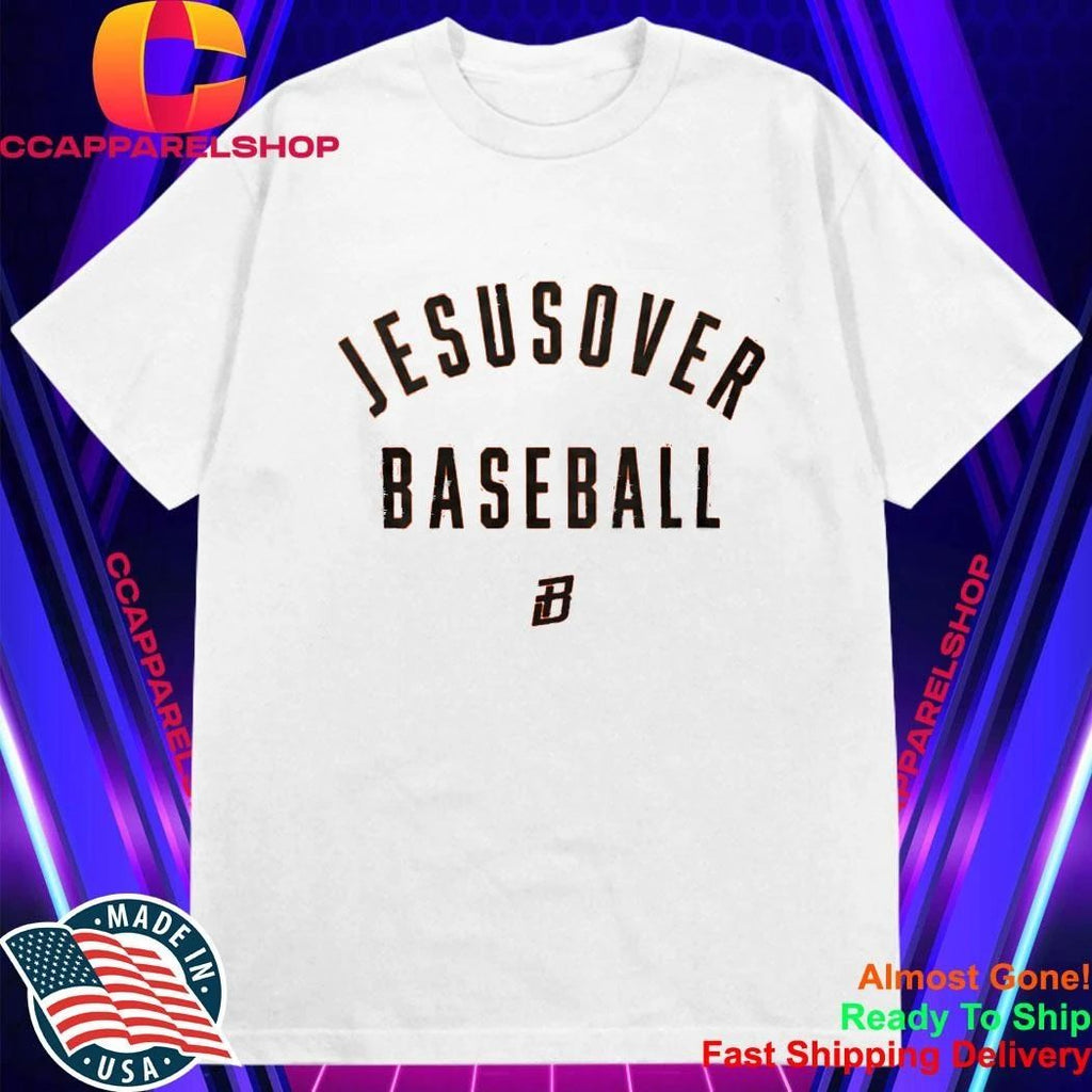 Jackson Holliday Wearing Jesus Over Baseball Shirt