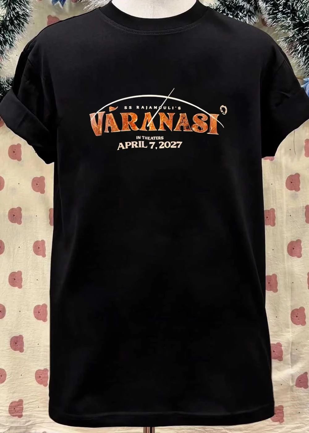 SS Rajamouli Varanasi Release Date Concept Apparel shirt