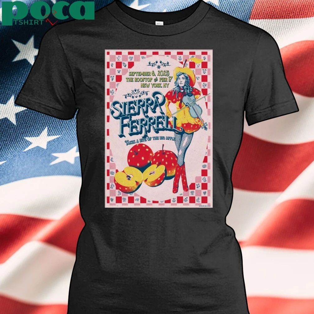 Sierra Ferrell Sep 6 2025 The Rooftop At Pier 17 In New York NY Poster T-shirt