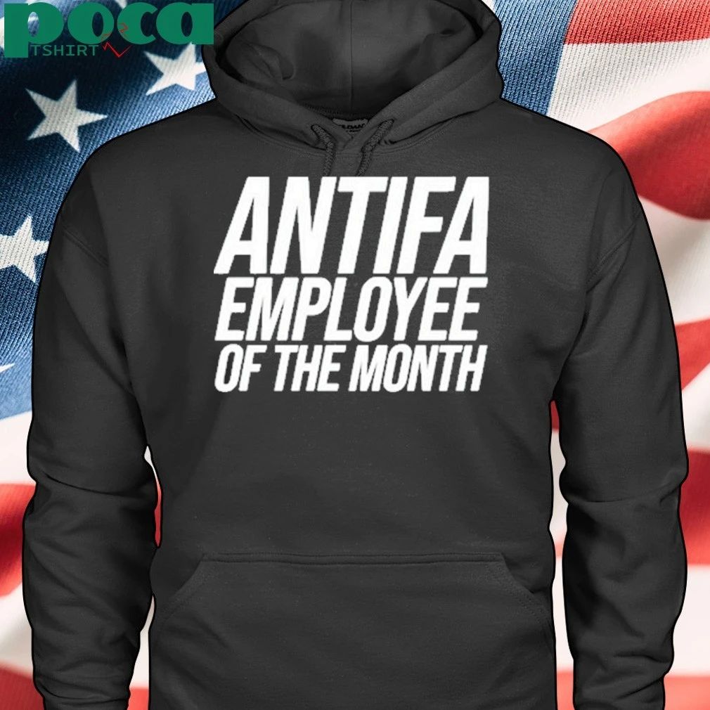 Melissa Waelchli Wearing Antifa Employee Of The Month T-shirt