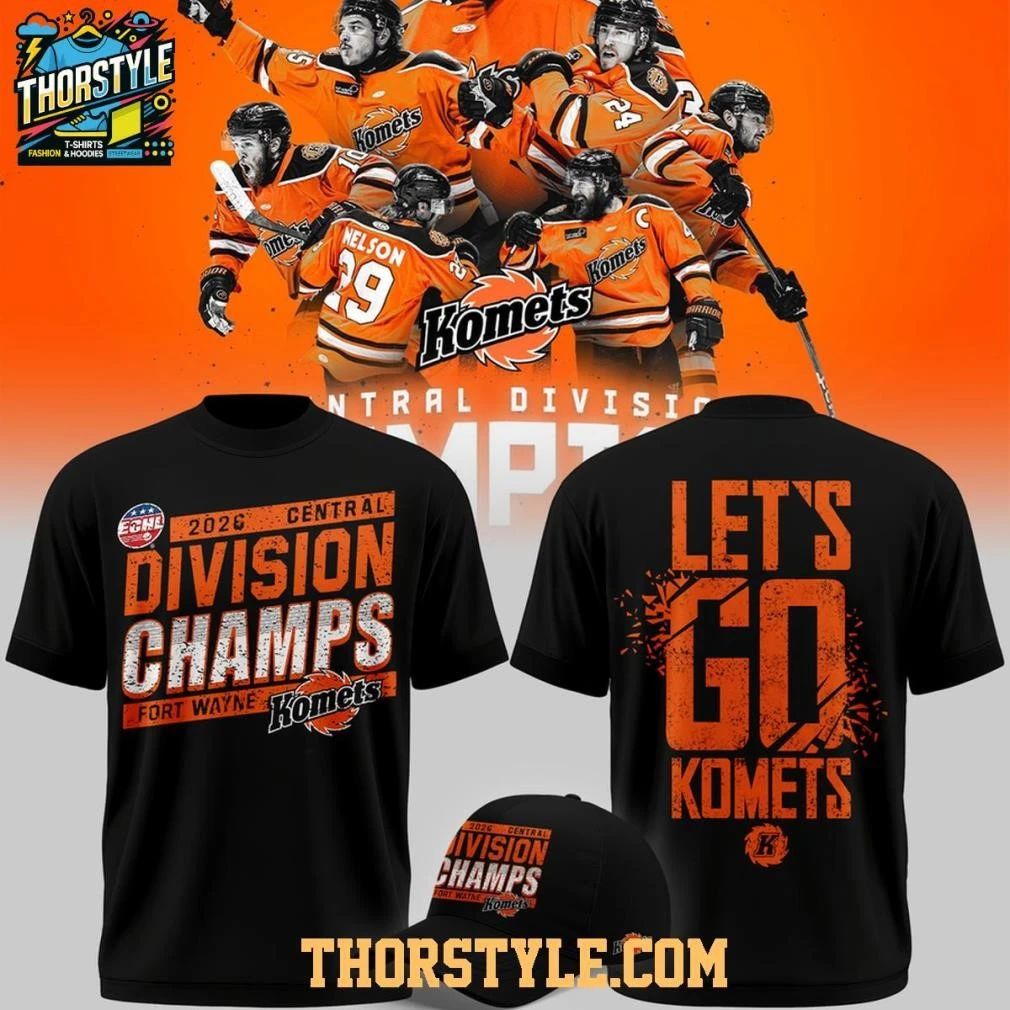 Fort Wayne Komets 2026 Central Division Champions Shirt