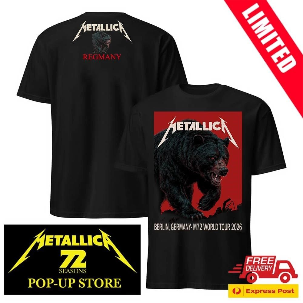 Metallica Berlin 2026 T-Shirt Olympiastadion M72 Tour